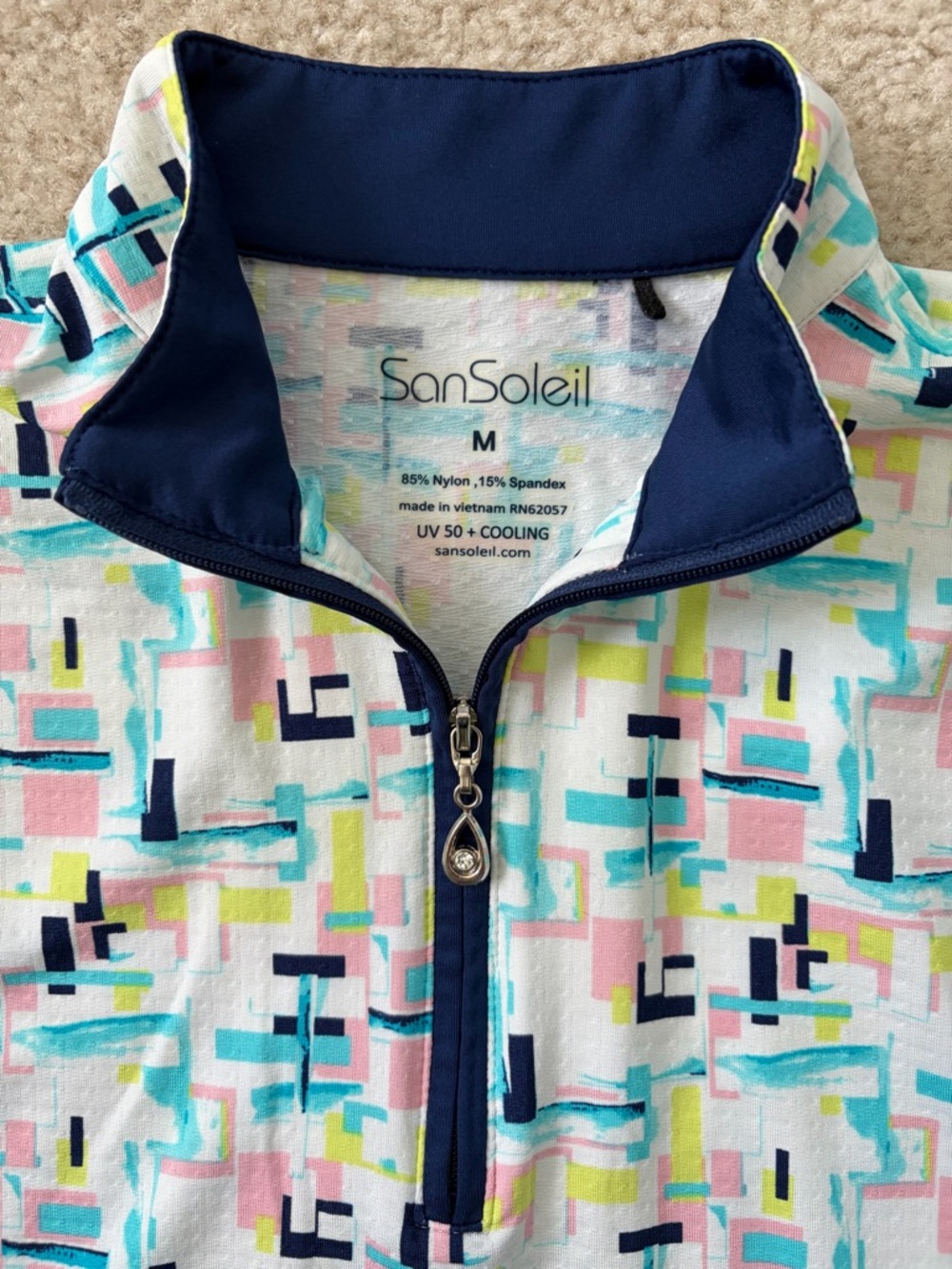 Like New SanSoleil UV 50 +
Cooling Quarter Zip Long Sleeve
